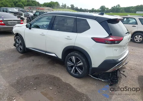 2021 Nissan Rogue Platinum Intelligent Awd из США, поврежденный, VIN JN8AT3DD1MW313625